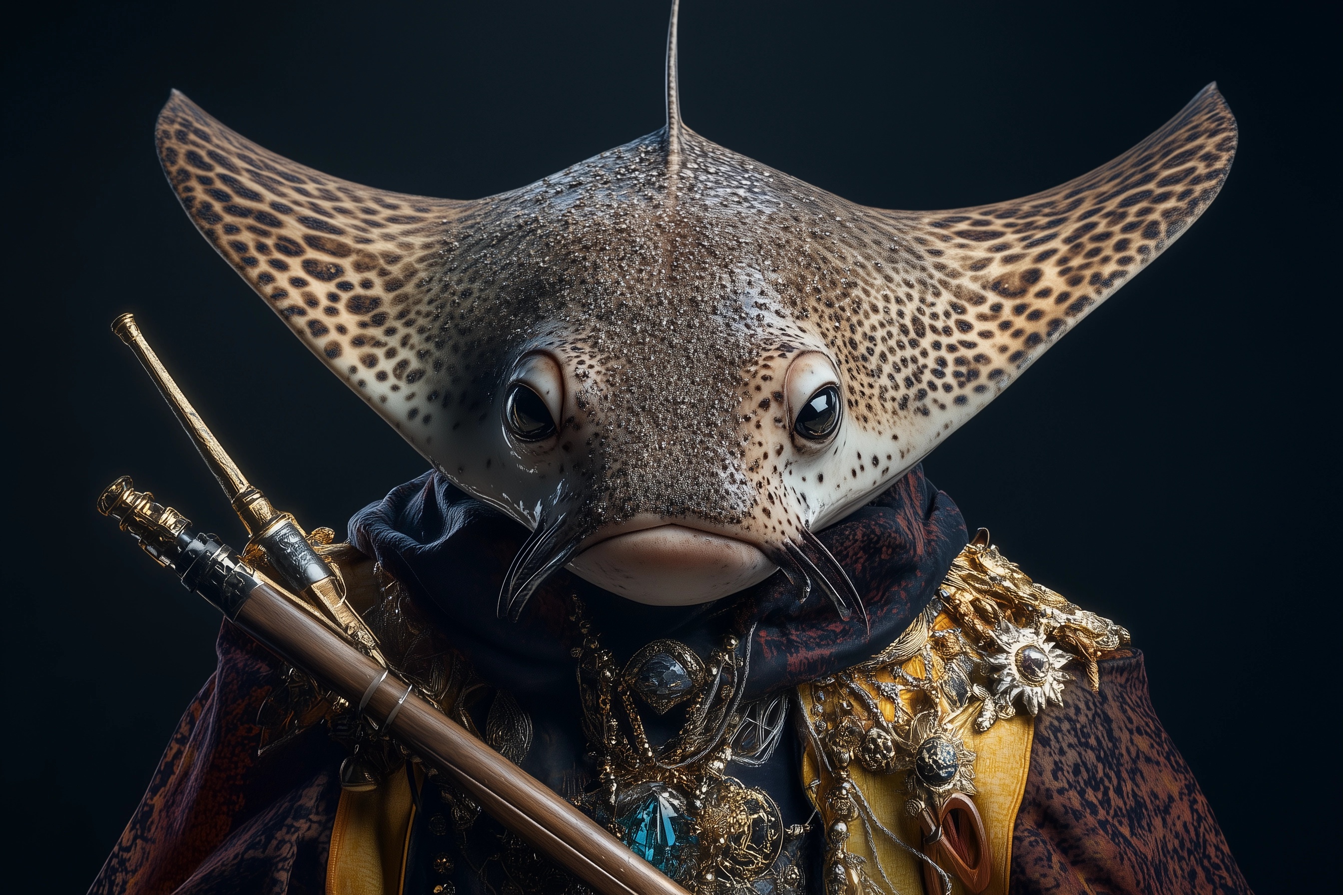 Epic Warrior Stingrays: Fine Art Portraits Unveiled