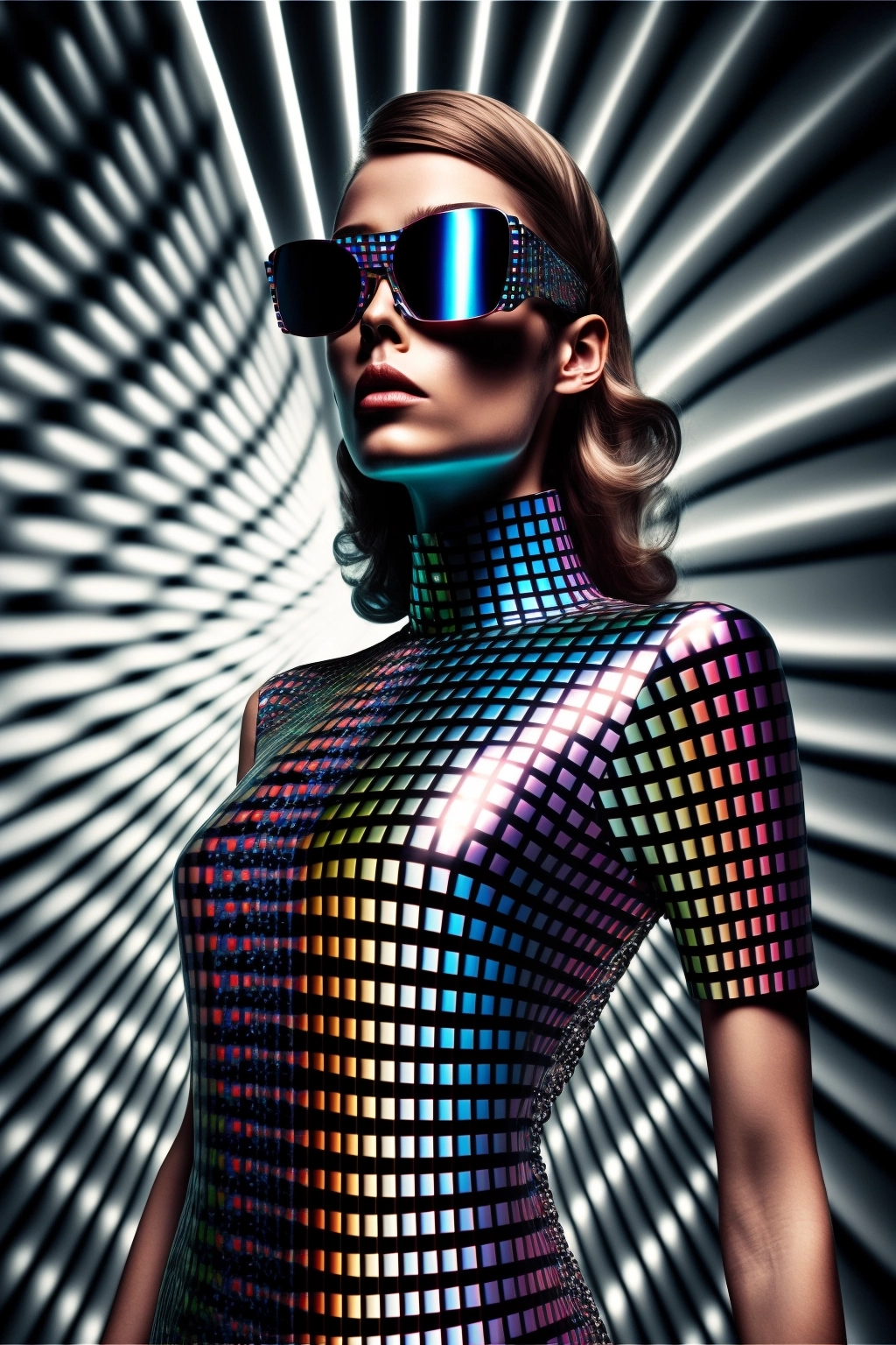 Futuristic Gothic Fashion Photoshoot with Ultra Sharp Style