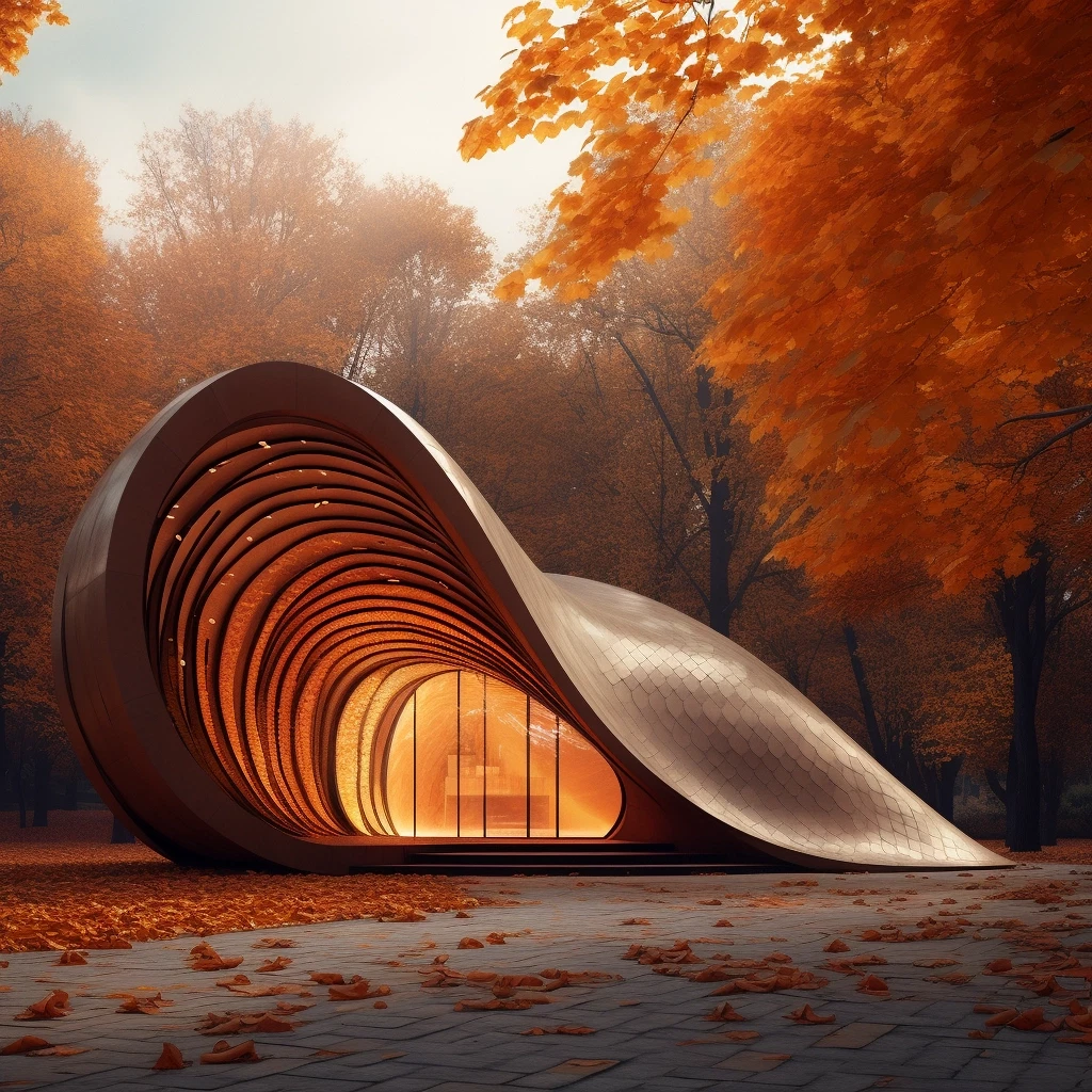 Curved Entrance: Fall-Inspired Emergency Shelter Construction