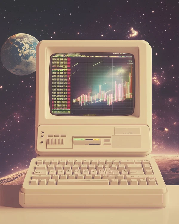 Retro 90s Aesthetic: Cosmic Tech Experience