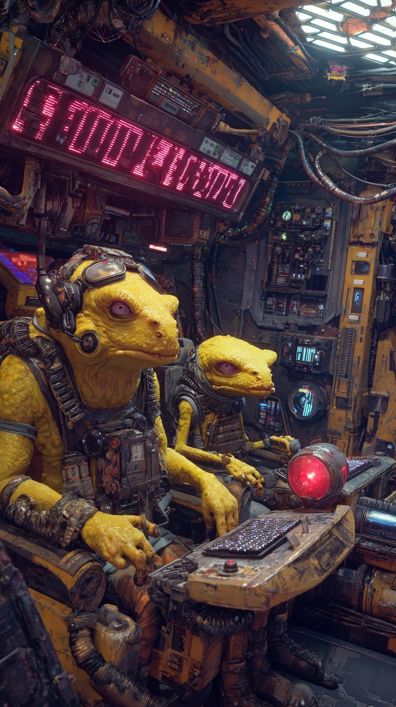 Strange Yellow Aliens Activate Space Weapon