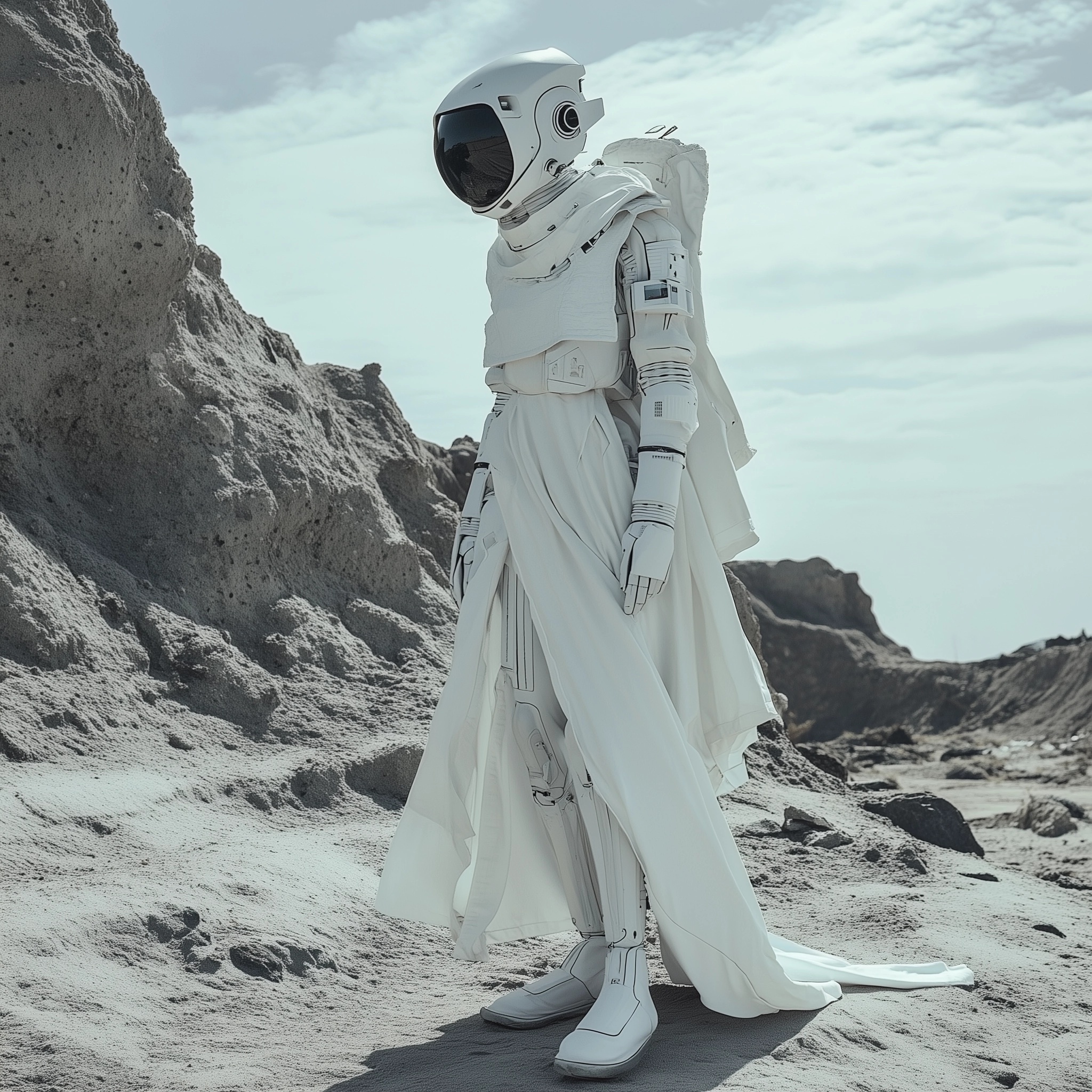 Futuristic Fashion: Robots in Cosmic Couture