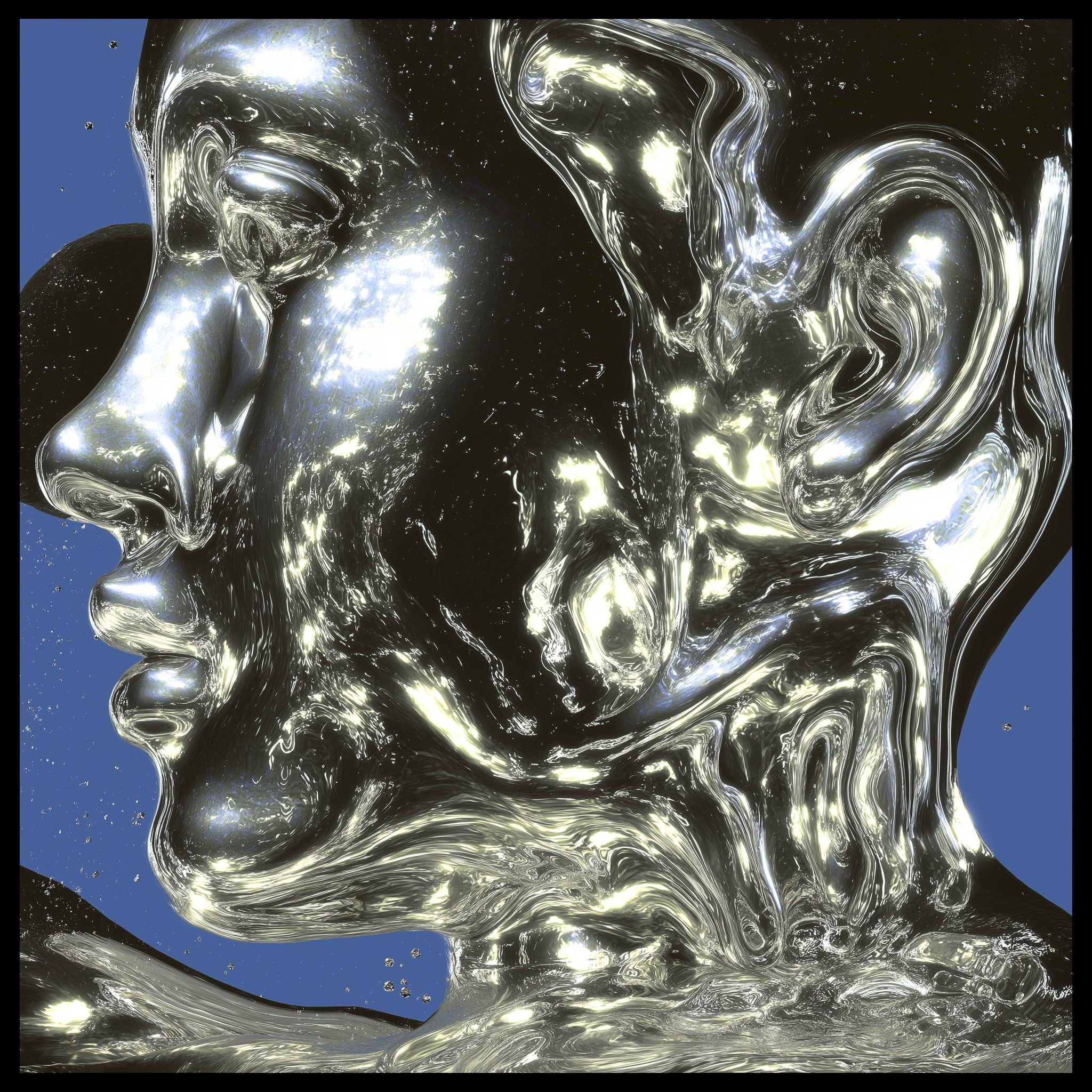 Surreal Liquid Mercury: Reflective Metal Artistry