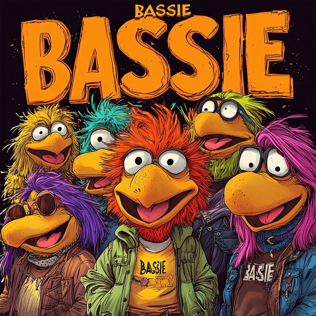 Colorful Muppet Gangsters: Celebrate with BASSIE!