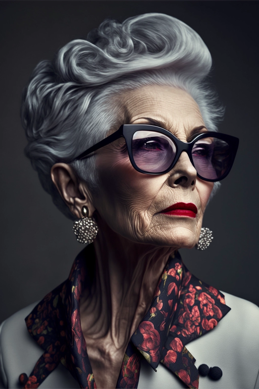 Ultra Sharp Fashion: 80-Year-Old Model Photoshoot