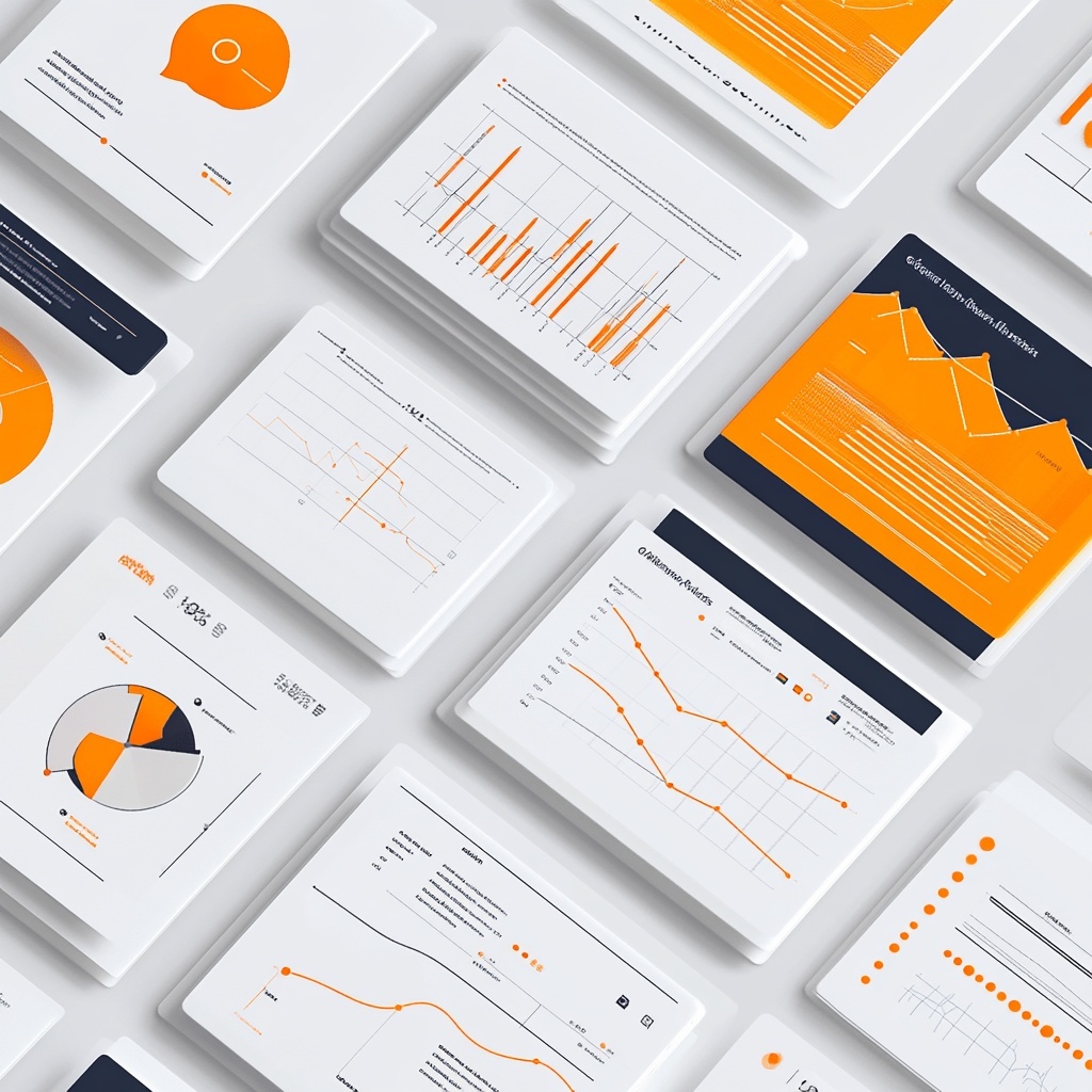 Modern Data Visualization Cards for Clear Insights