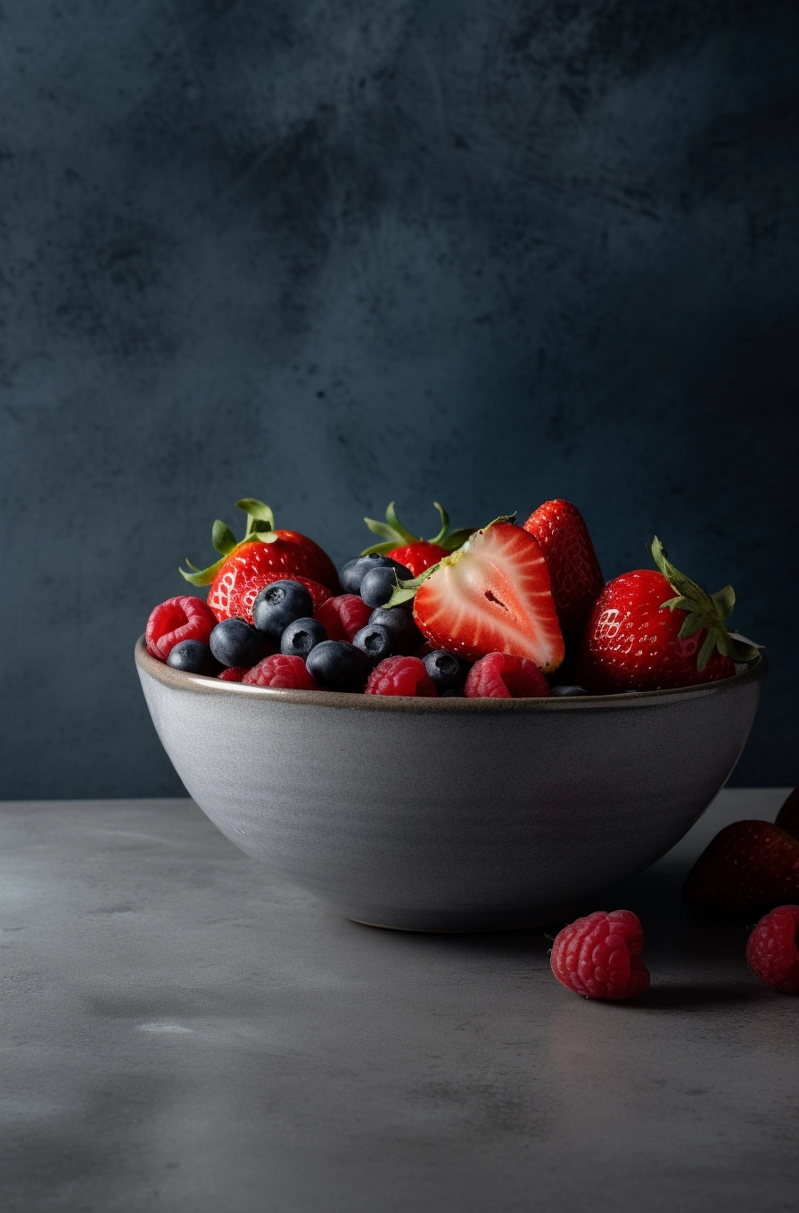 Fresh Fruit Bowl: A Minimalist Delight