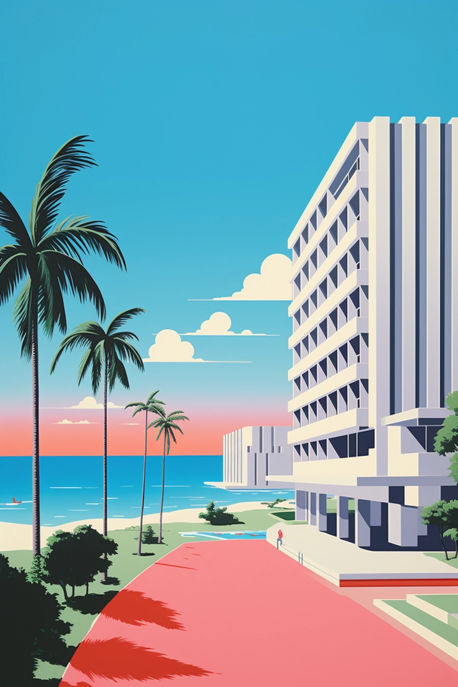 Discover Saipan's Retro Art: Hiroshi Nagai Inspired Designs