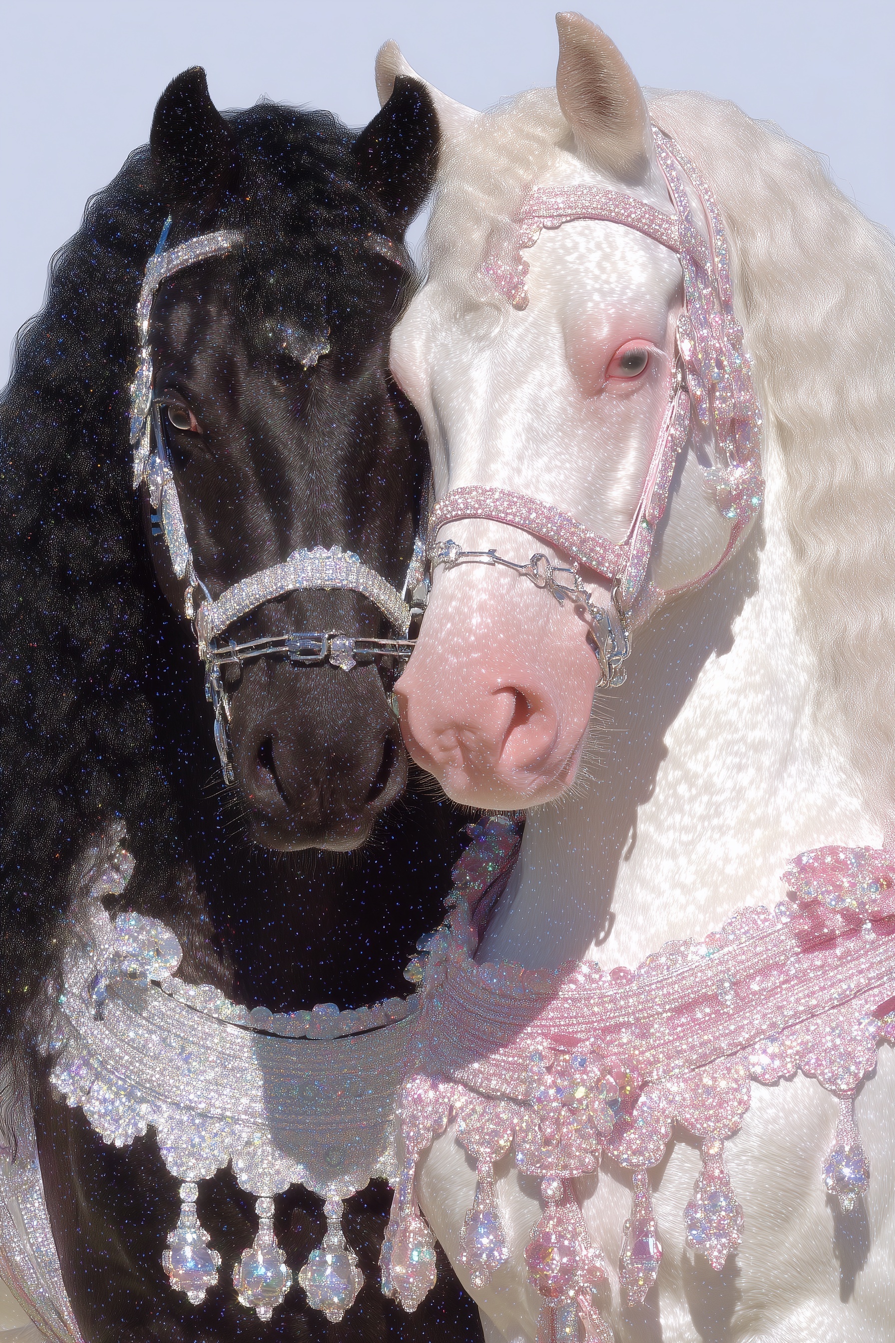 Elegant Horses: Luxurious Portrait Artistry