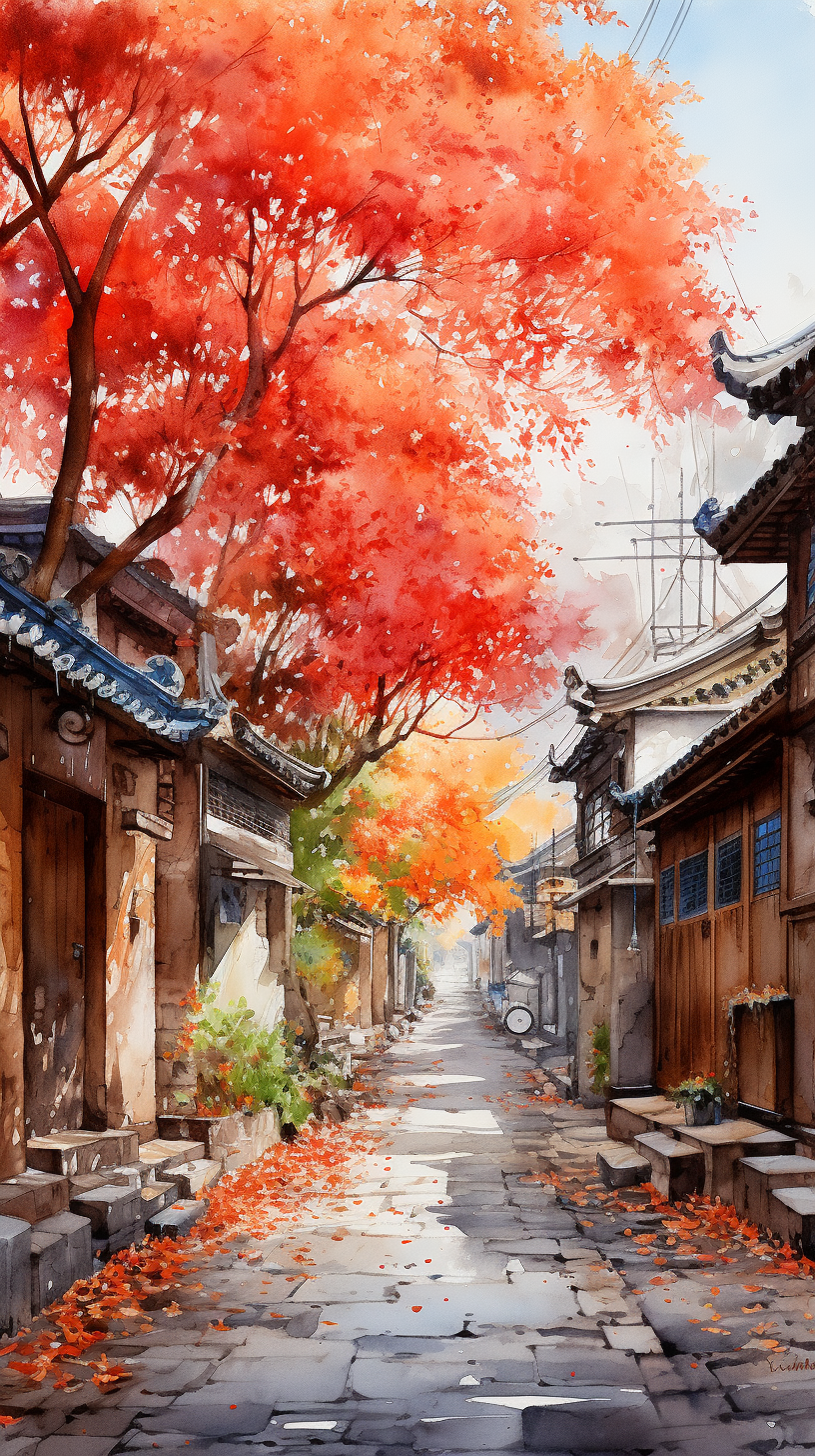 Discover Historic Beijing Alleys: Capturing the Warmth in Vibrant Autumn Colors