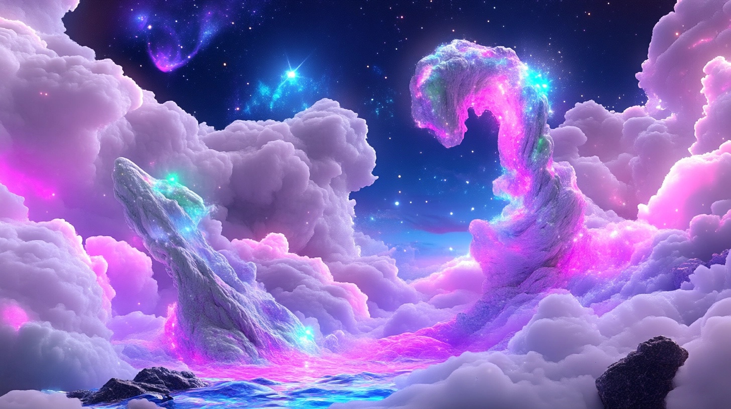 Explore the Cosmic Beauty of a Vibrant Nebula