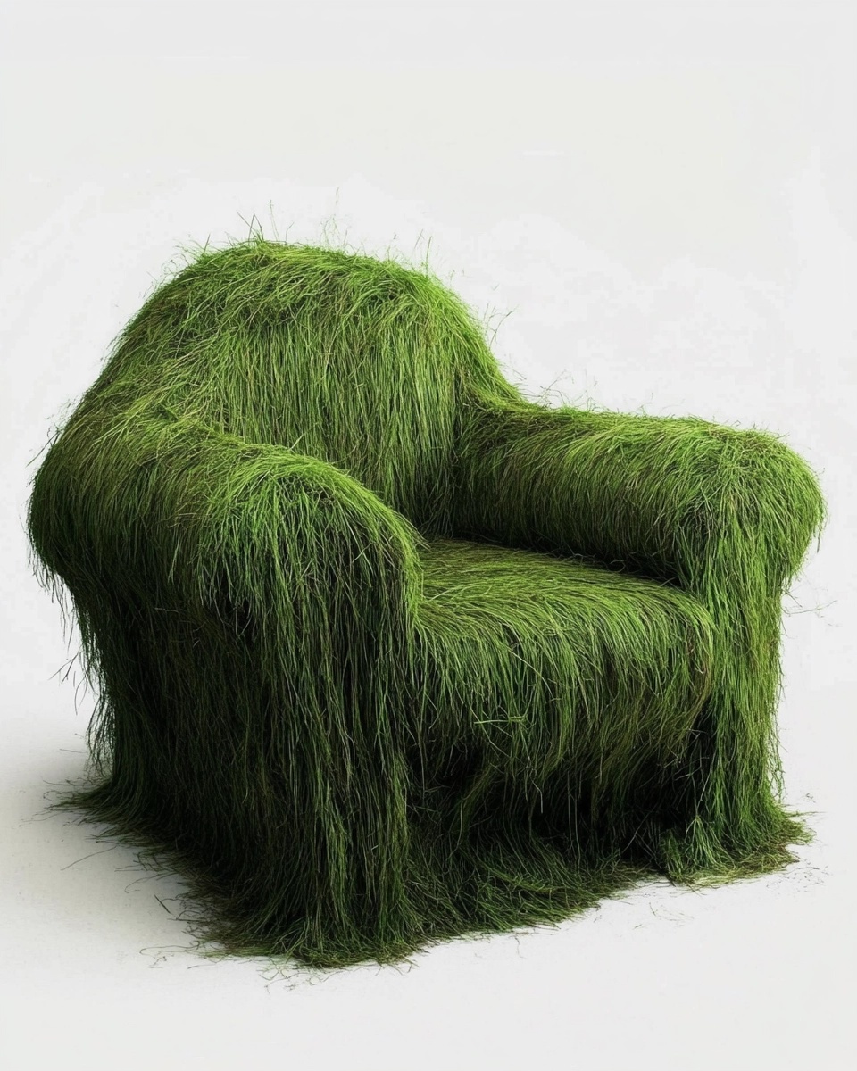 Grass-Covered Chair: Unique Reddit Find!