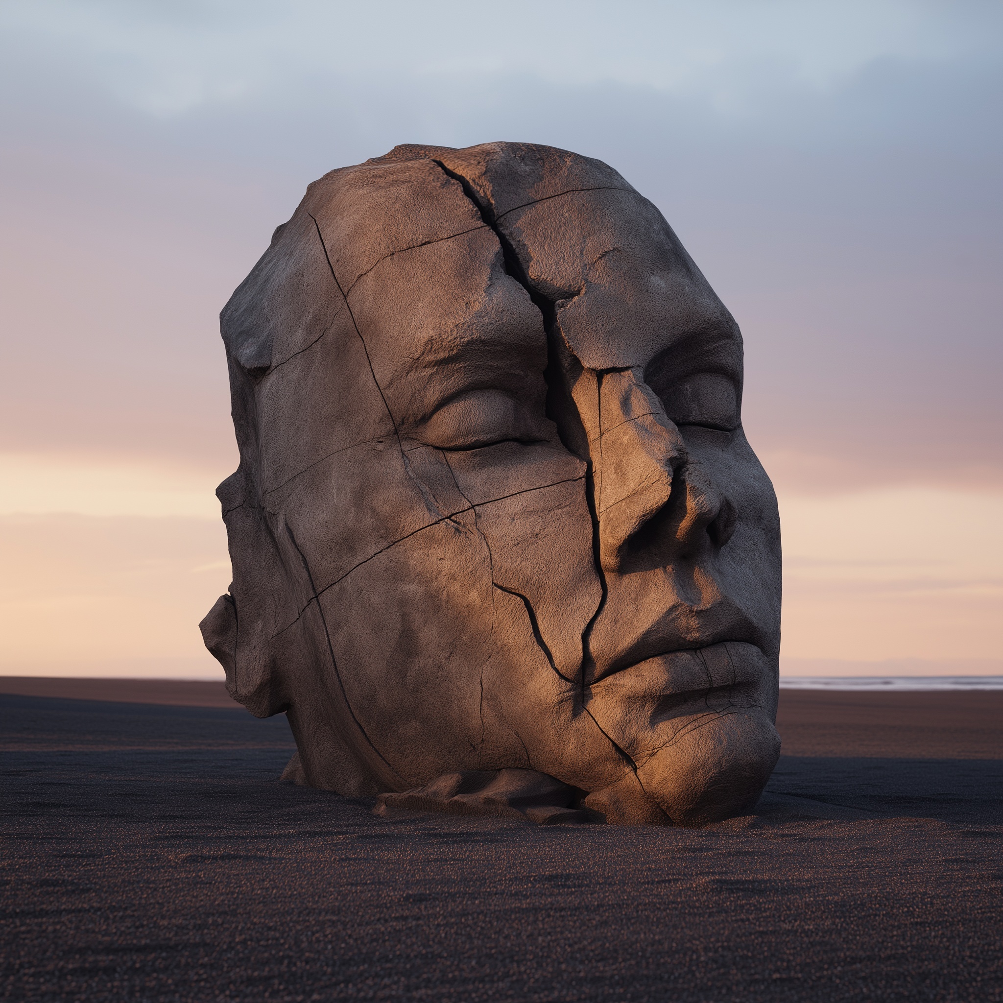 Art Deco Sculpture Emerges from Icelandic Ash