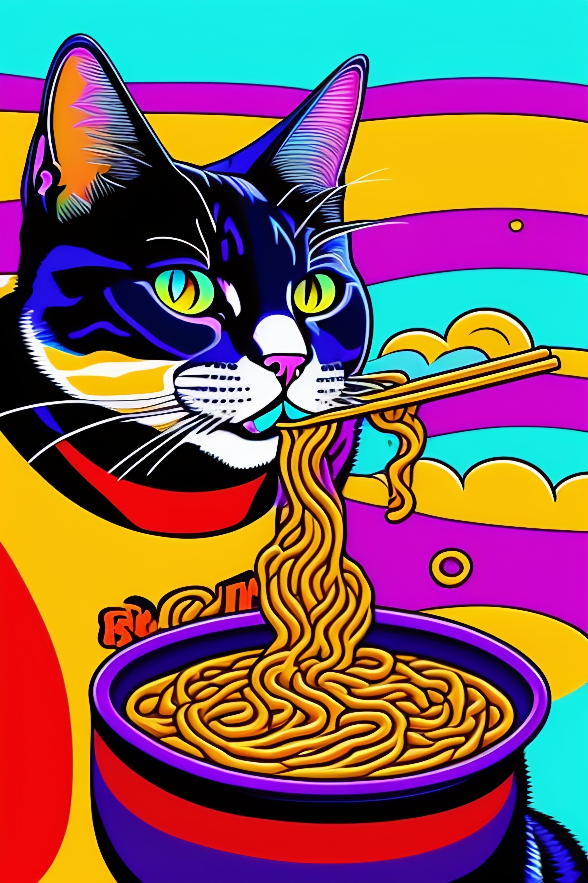 Trippy Cat Ramen Adventure