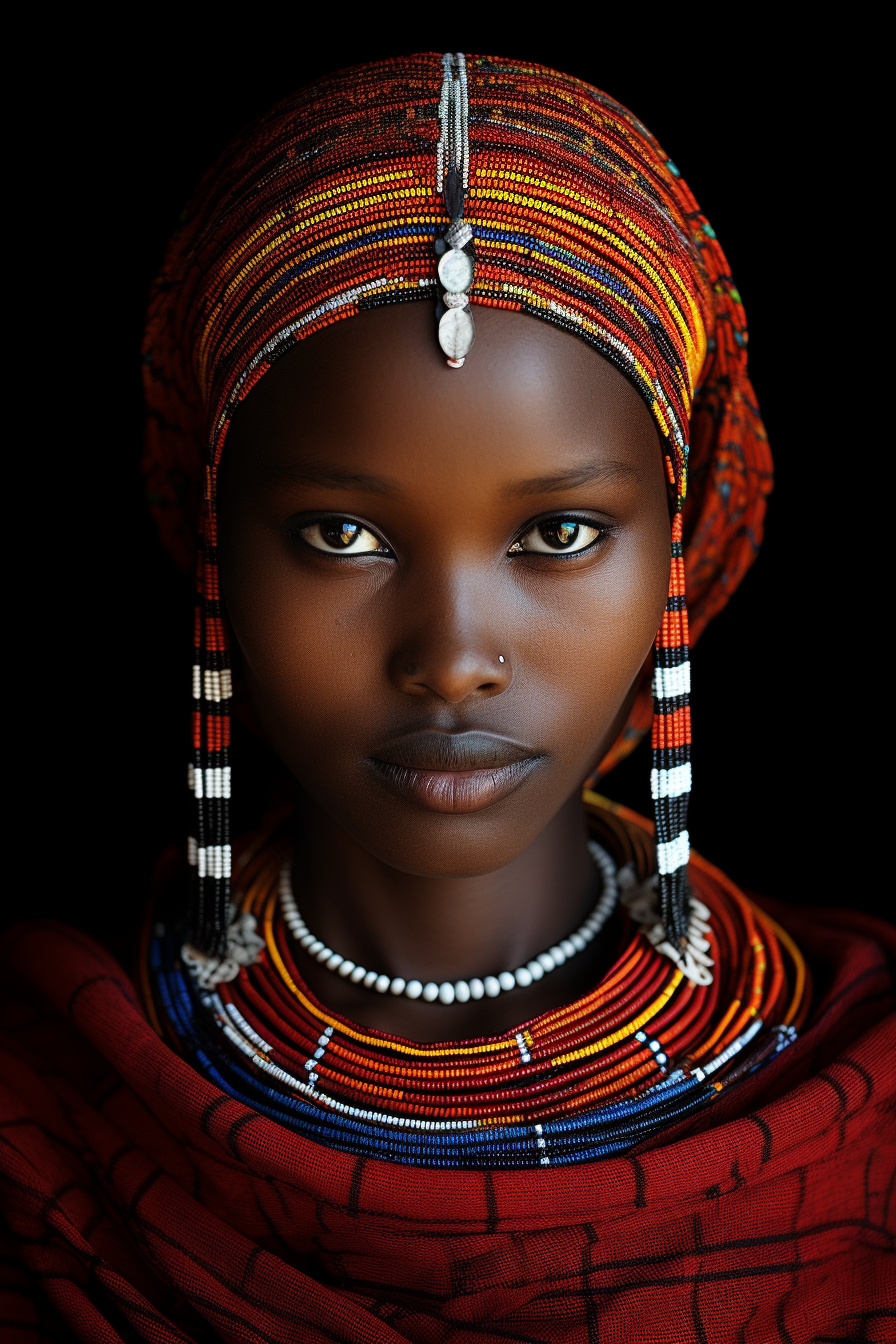 Stunning Maasai Warrior: Captivating Beauty in Beads & Jewelry