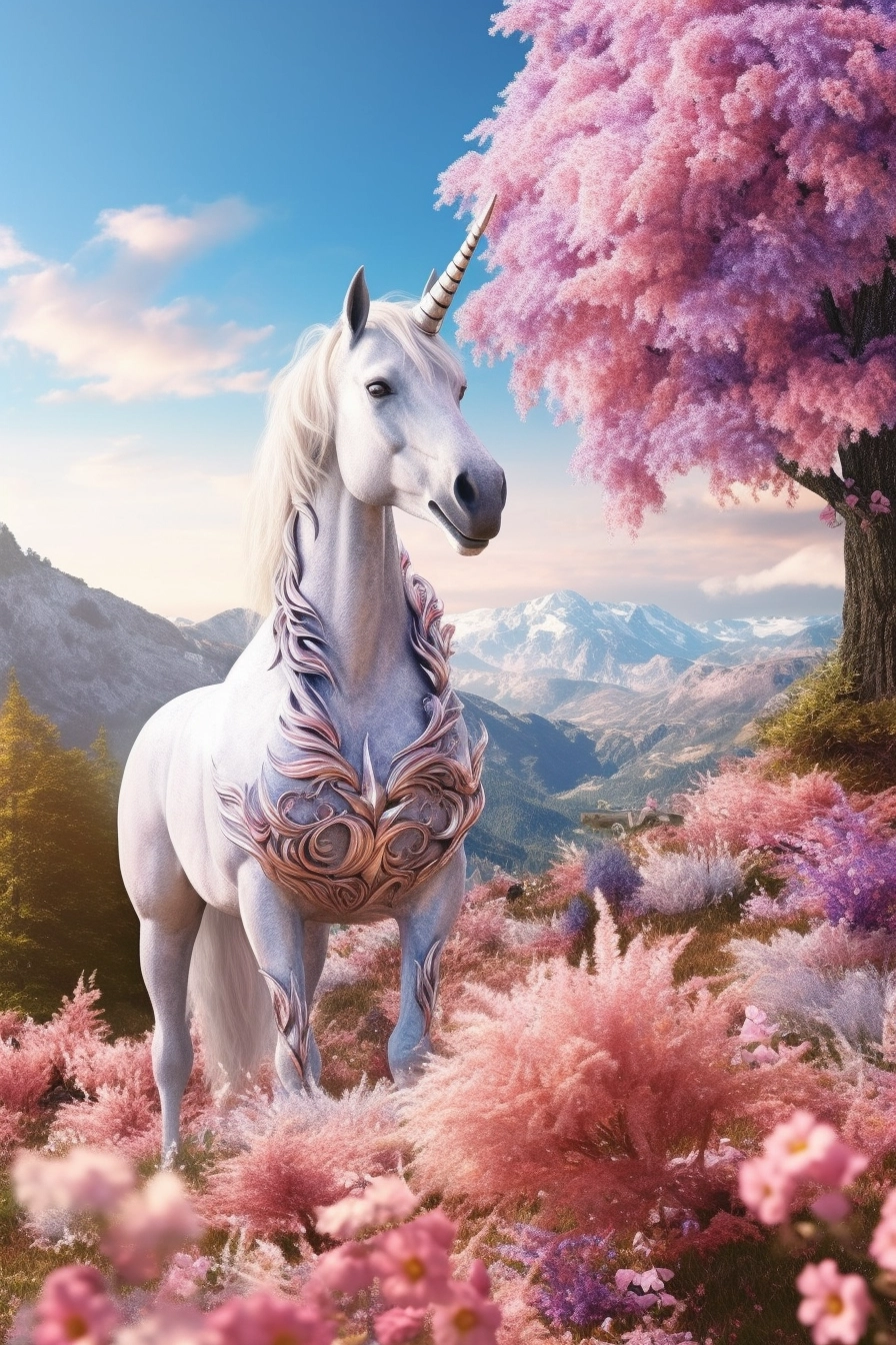 Enchanted Landscape in Ultra-HD: Unicorn's Realm