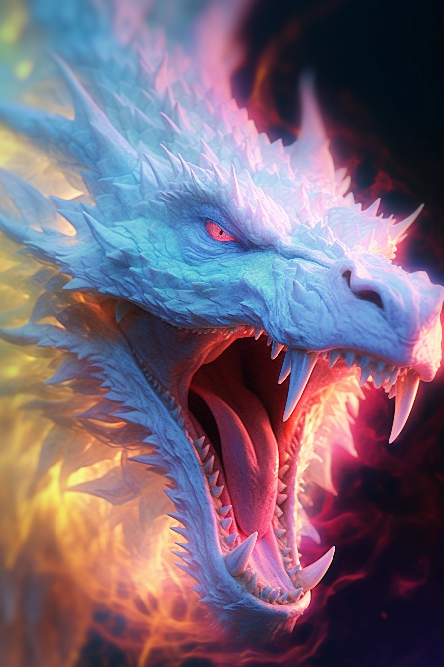 White Dragon: Medieval Fantasy Art