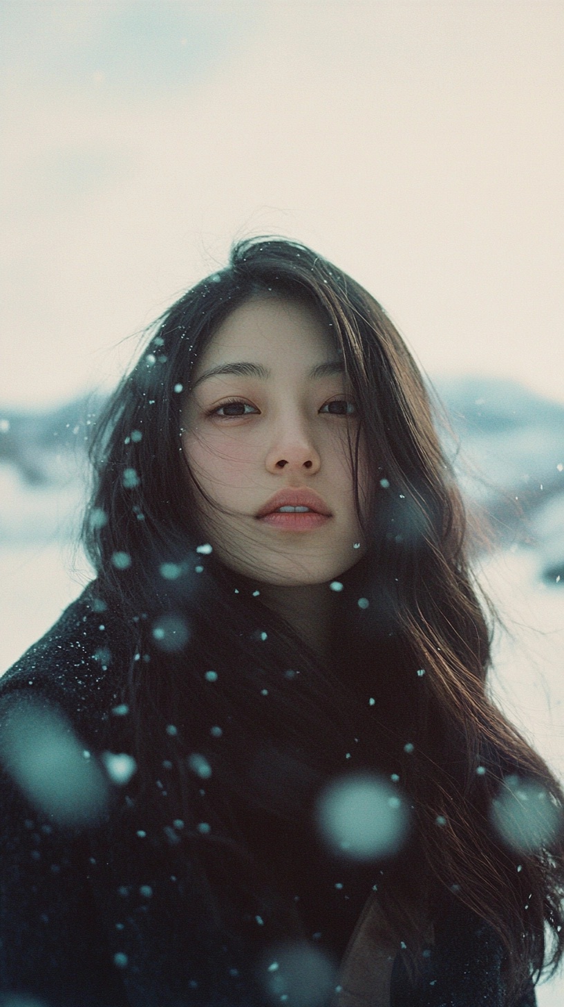 Serene Beauty in a Snowy Wilderness