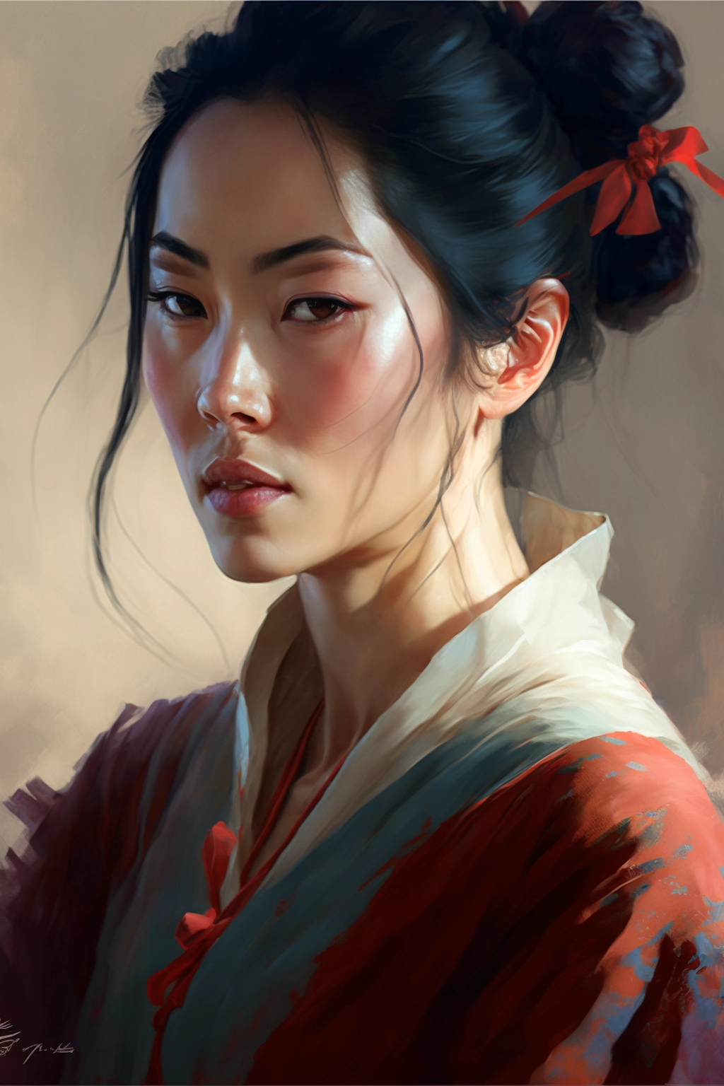 Mulan reimagined by Pino Daeni & Artgerm