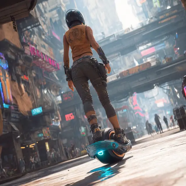 Experience Cyberpunk: Onewheel Adventure Awaits!