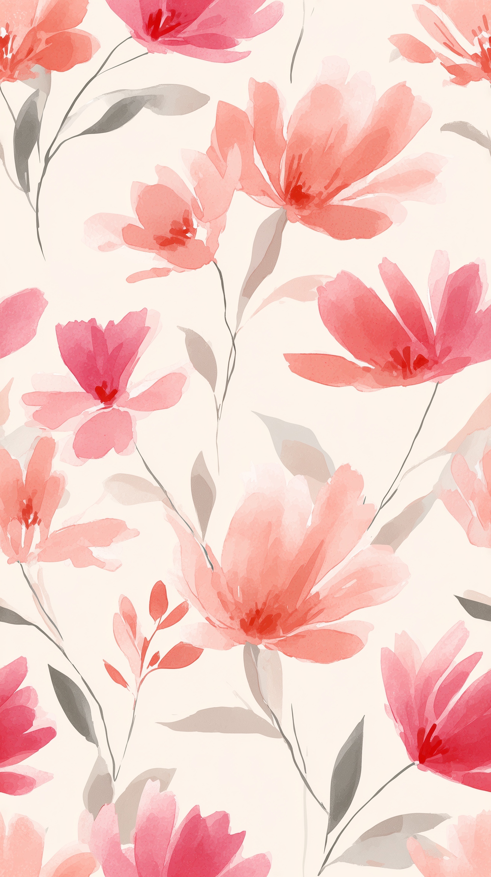 Soft Floral Watercolor Pattern for Elegant Decor