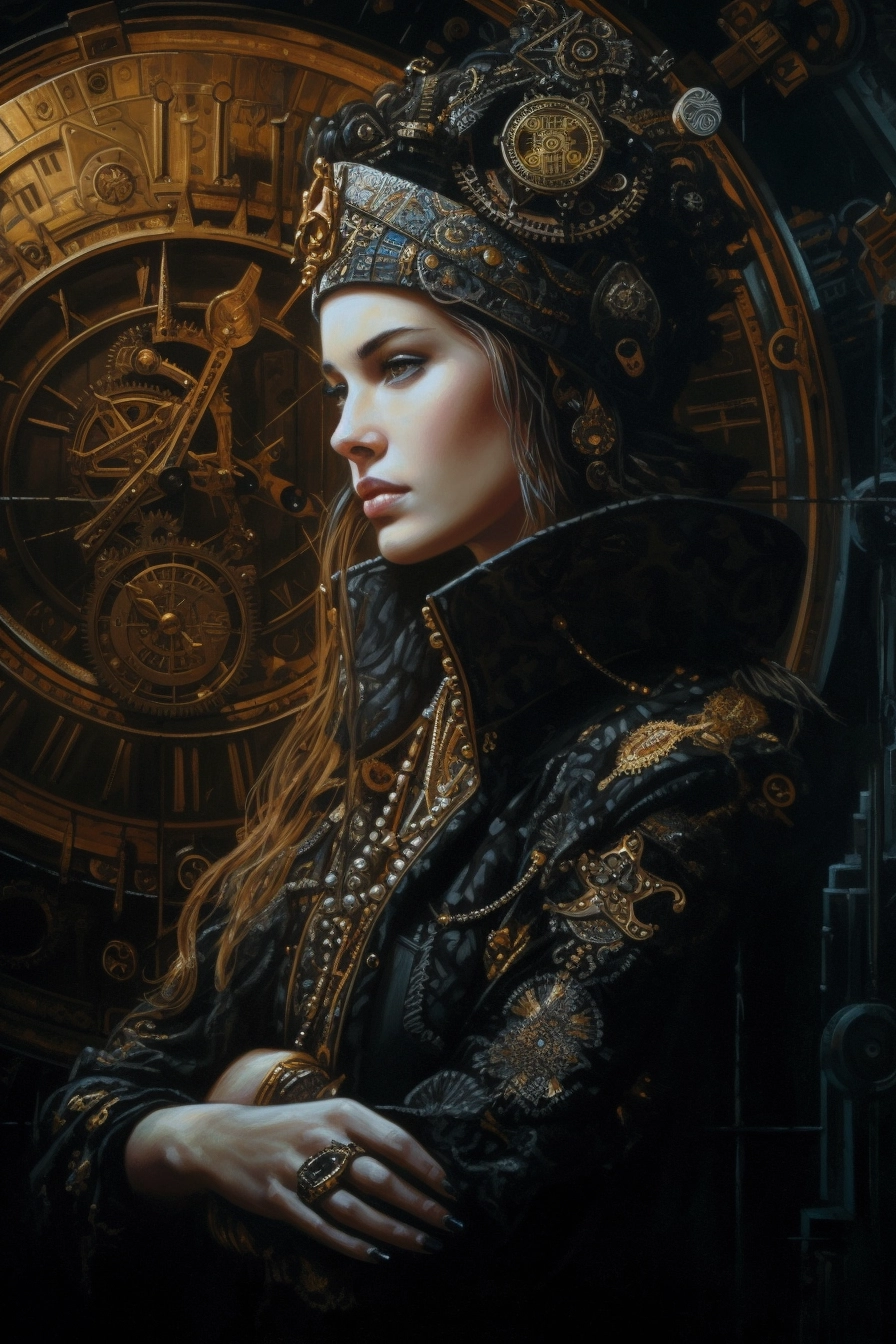 Captivating Cybersteampunk Clock - Gothic Style