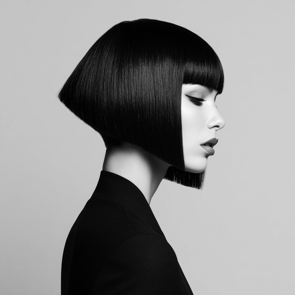 Avant-Garde Black and White Hair Fashion