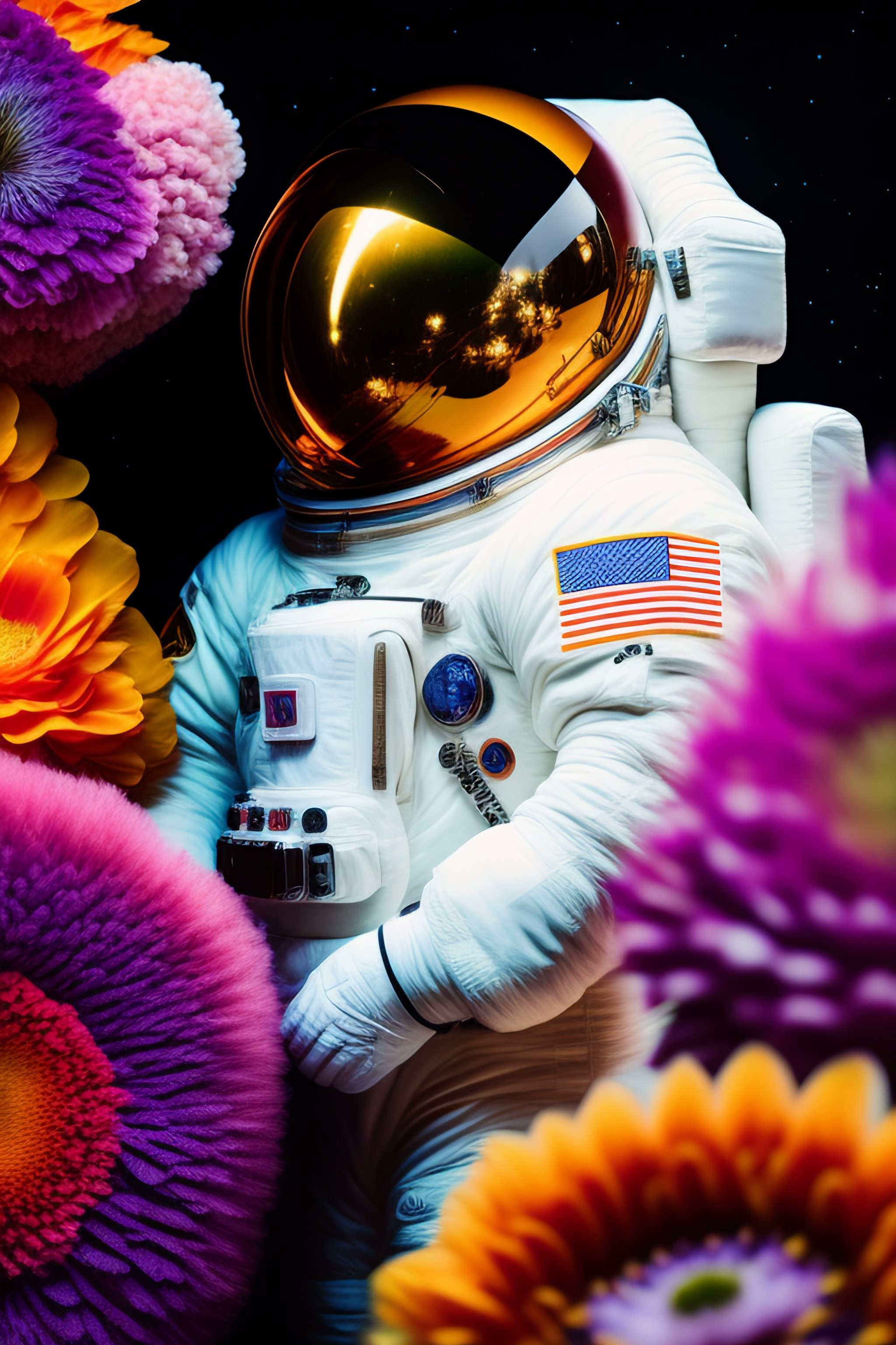 Flower Space Suit: NASA Astronaut on Film