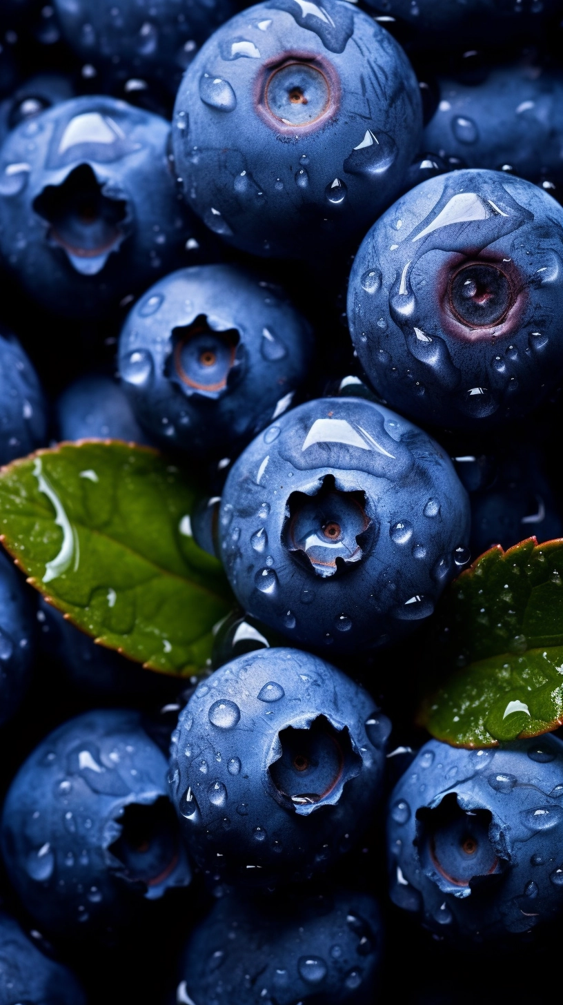 Rain-kissed Blueberries: A Sparkling Symbol of Authenticity