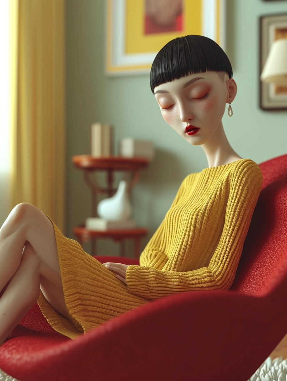 Stunning 3D Pixar-Style Animation: Trendy Hair & Macro Photography