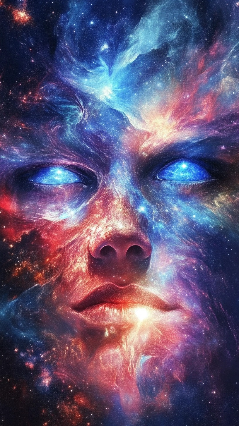 Celestial Art: Cosmic Face of the Galaxy