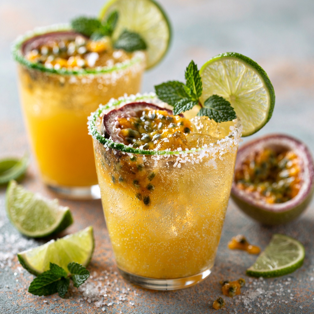 Refreshing Passion Fruit Margarita Mocktail Recipe