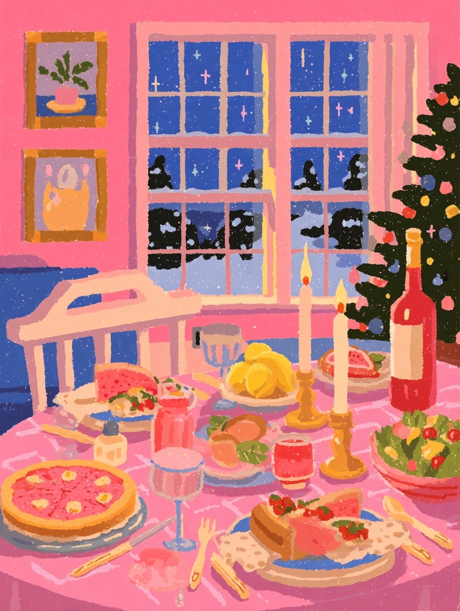 Charming Vintage Christmas Dinner Decor