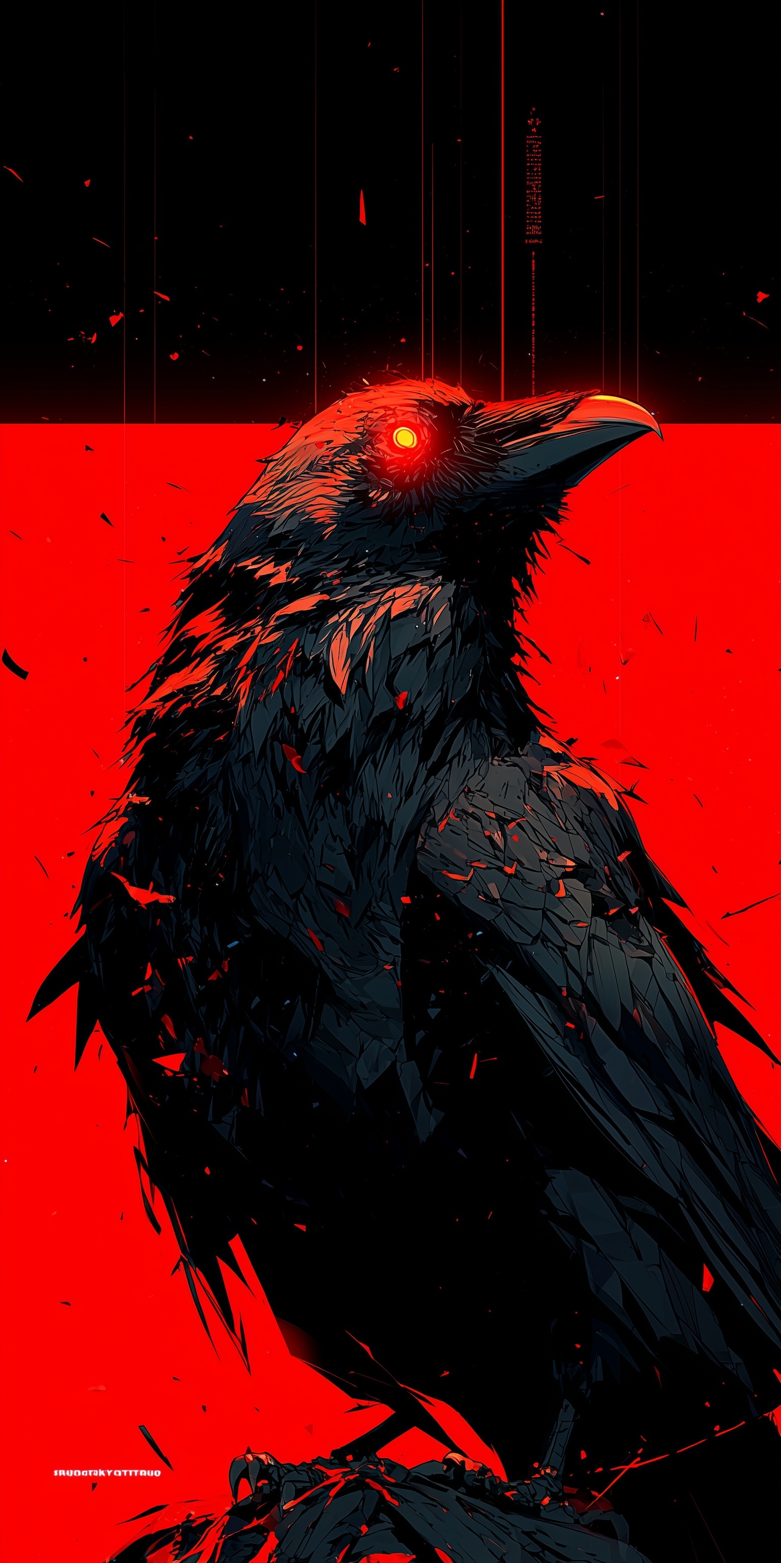 Prophetic Raven: Bold Art for Wall Displays