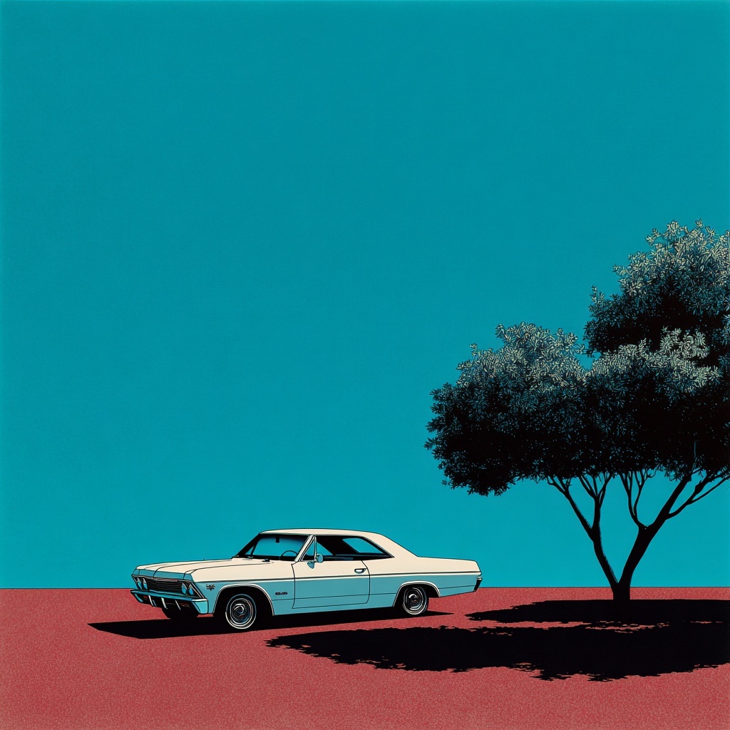 Retro 1960s Chevy Illustration: A Nostalgic Tribute