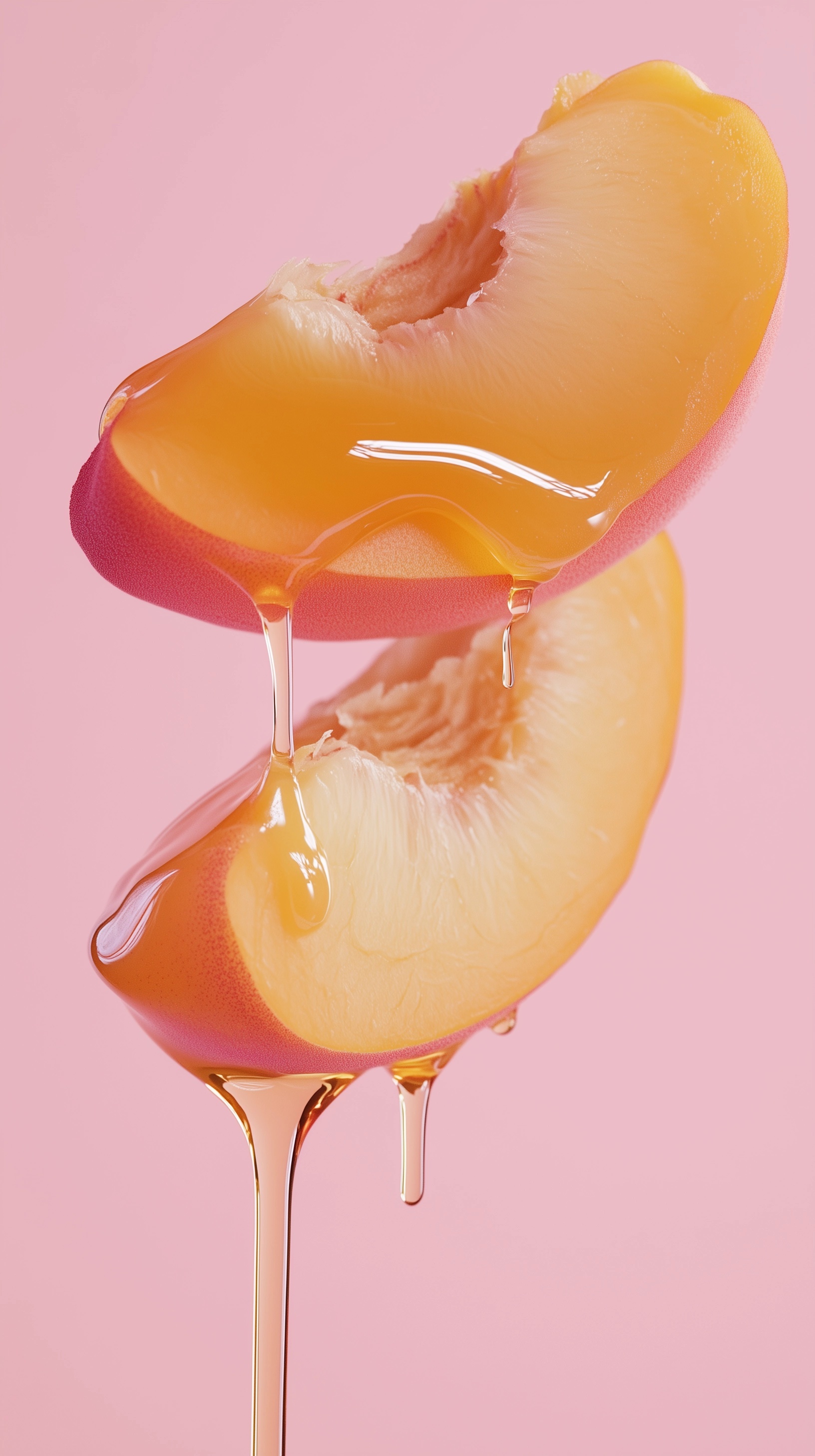 Minimalist Peach & Honey Aesthetic Photography