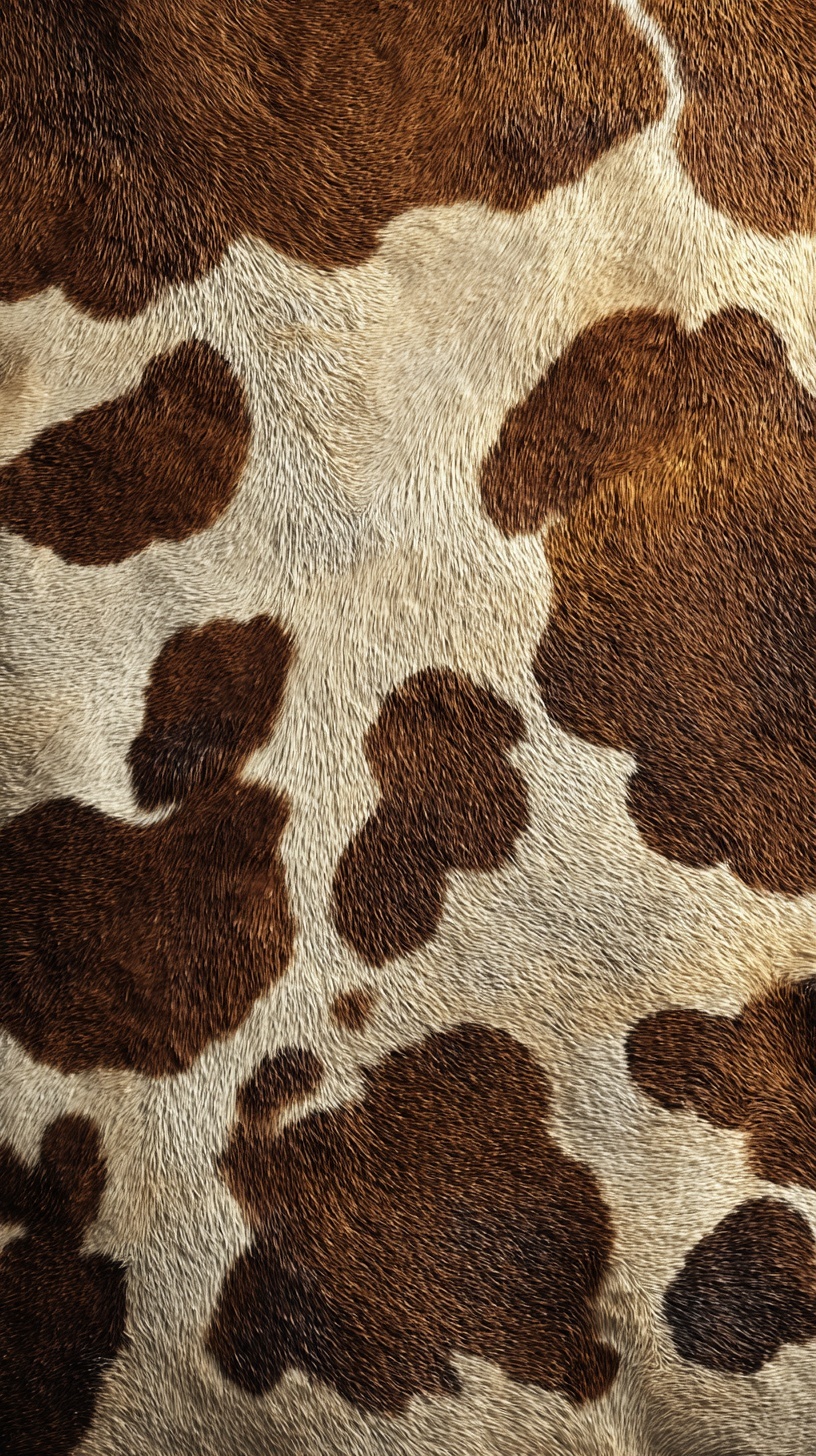 Ultra-Realistic Cowhide Rug - Natural Elegance