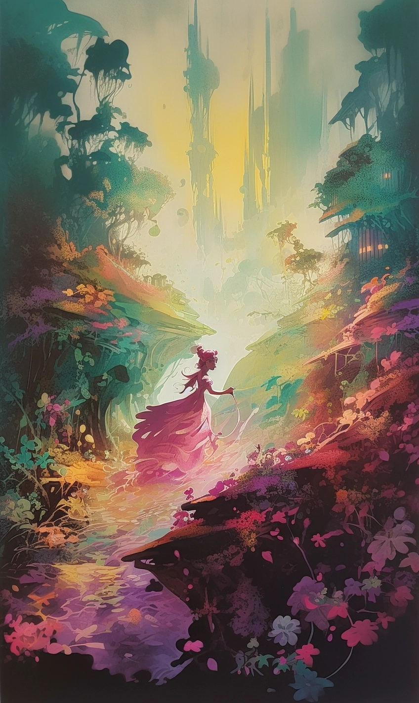 Luminous Neo-Romantic Fairy Lithograph by J Ryan