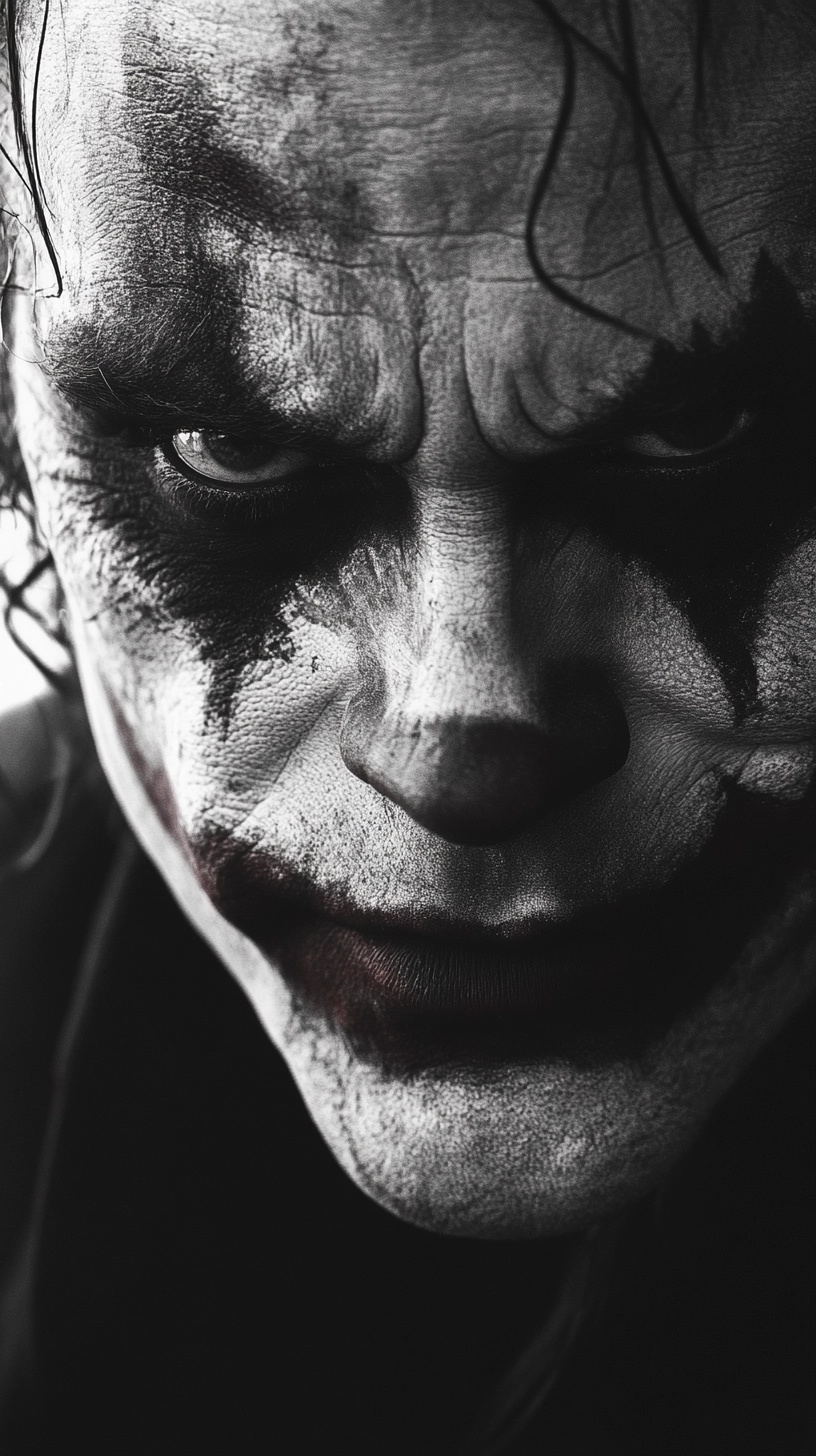 Terrifying Close-Up of Heath Ledger's Joker