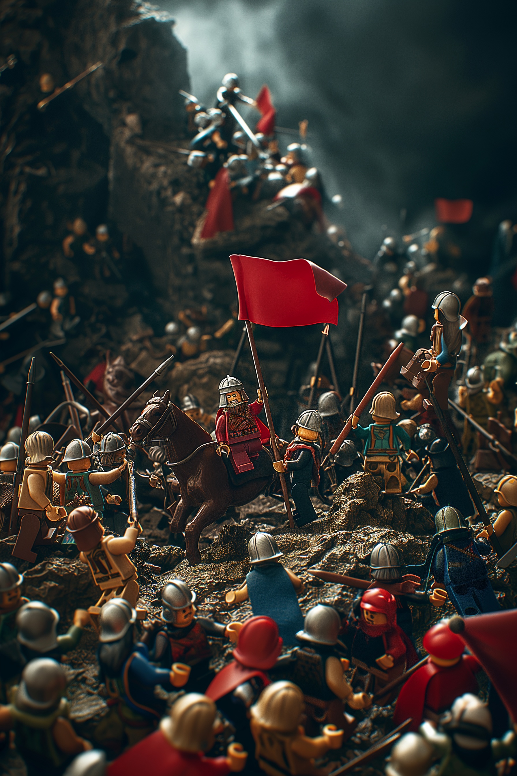 Hyper Realistic Lego Napoleon Battle Diorama Art