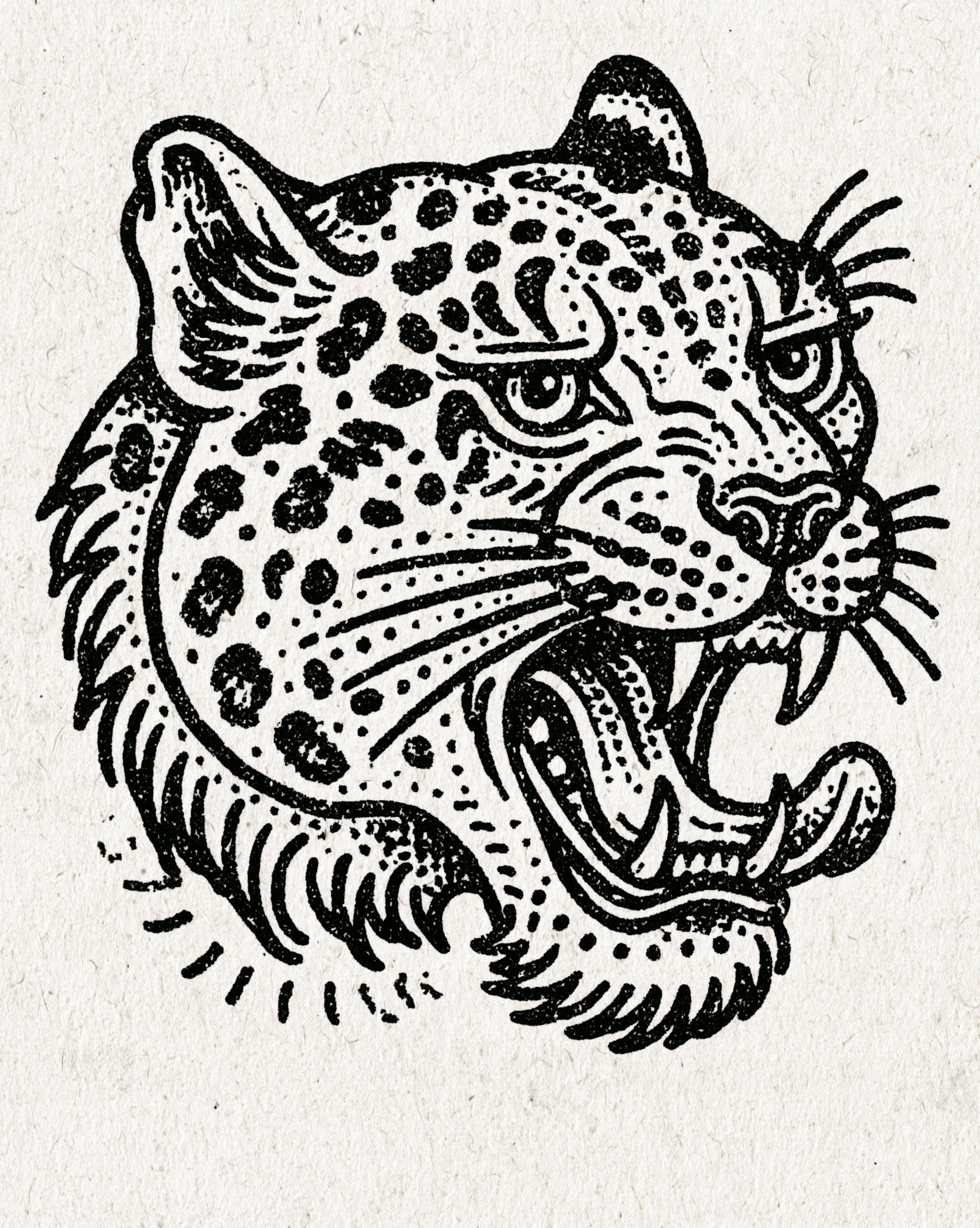 Elegant Snow Leopard Line Art for Your Collection