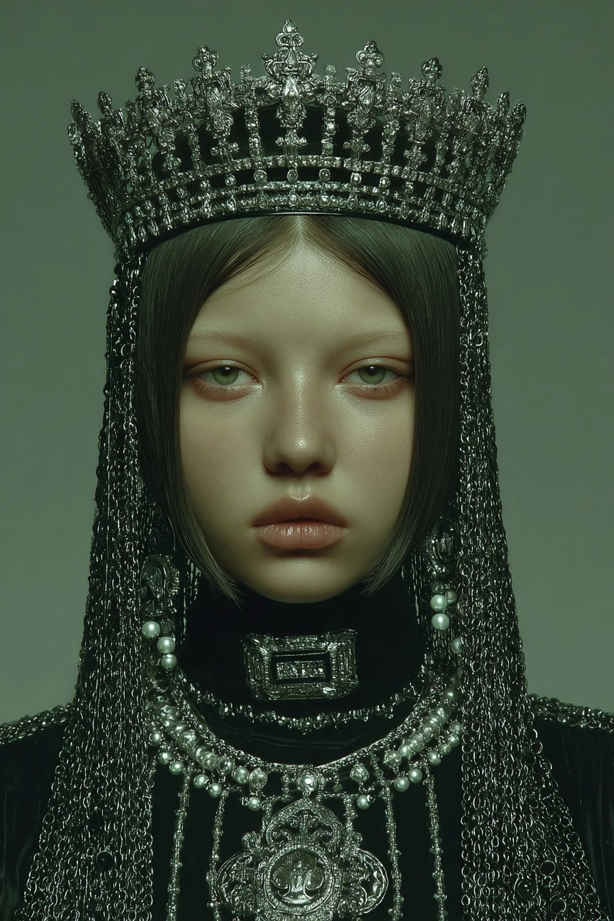 Regal Queen: Dark Beauty with Unmatched Authority
