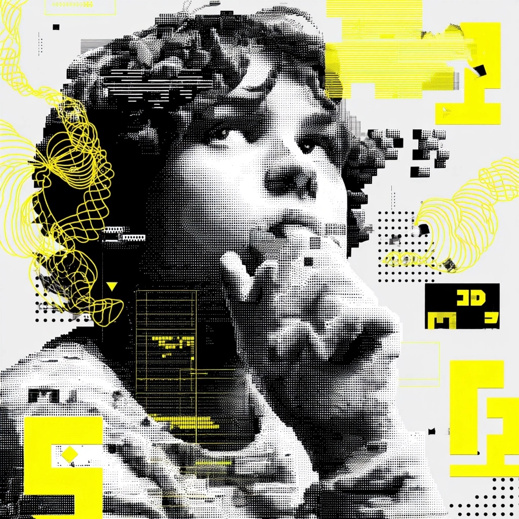 Contemplating Data: Pixel Art Teen Design