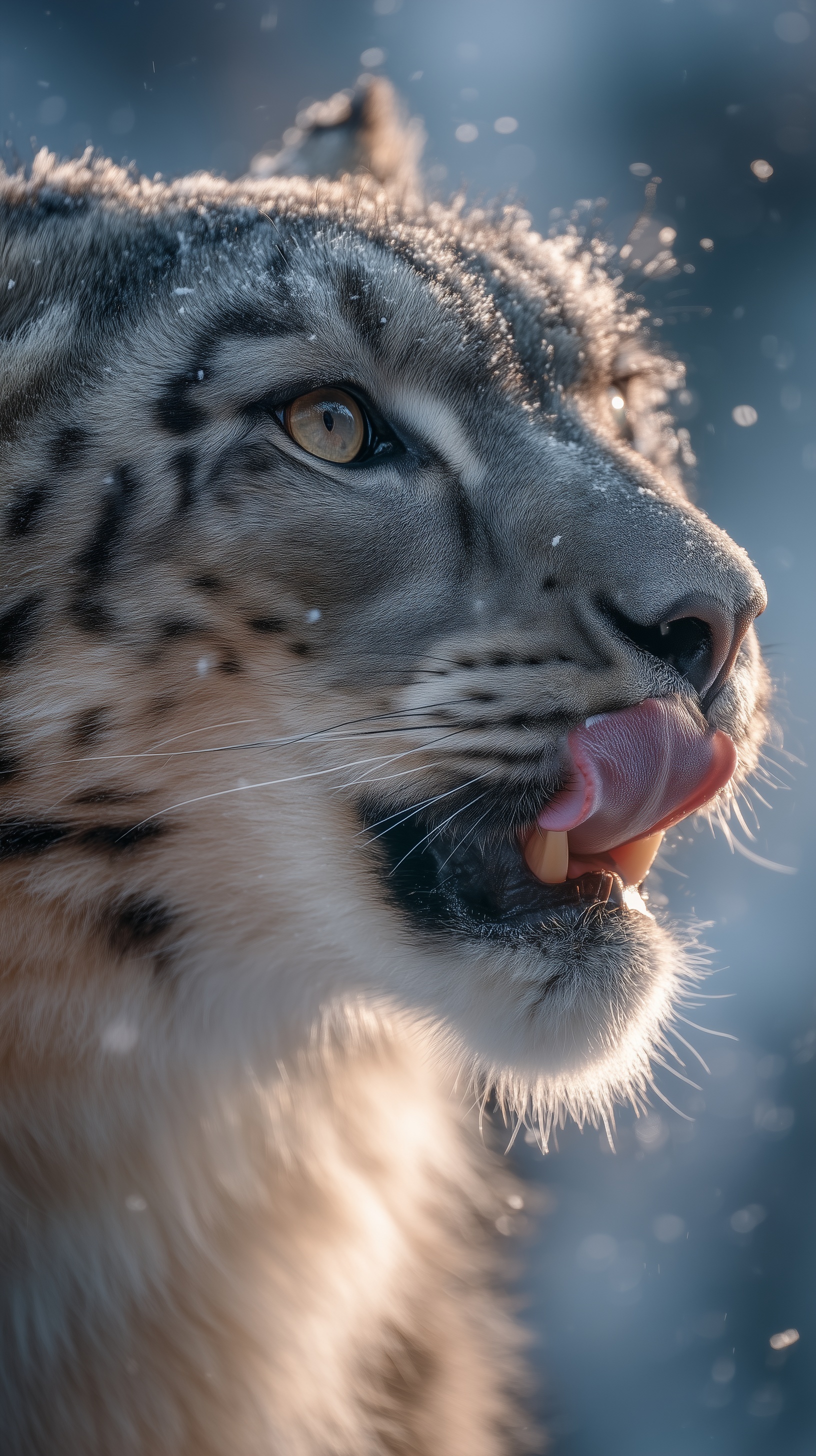 Stunning Snow Leopard Close-Up: Nature’s Majesty