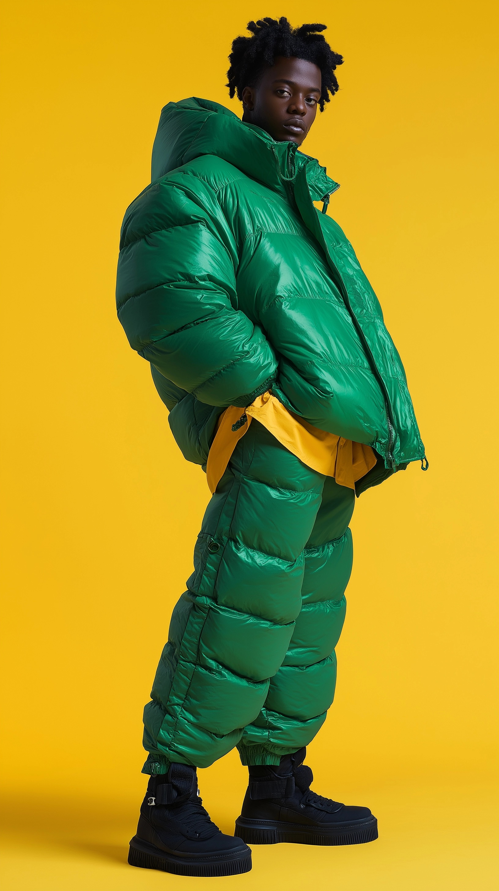 Streetwear Spotlight: Giant Green Puffer Jacket