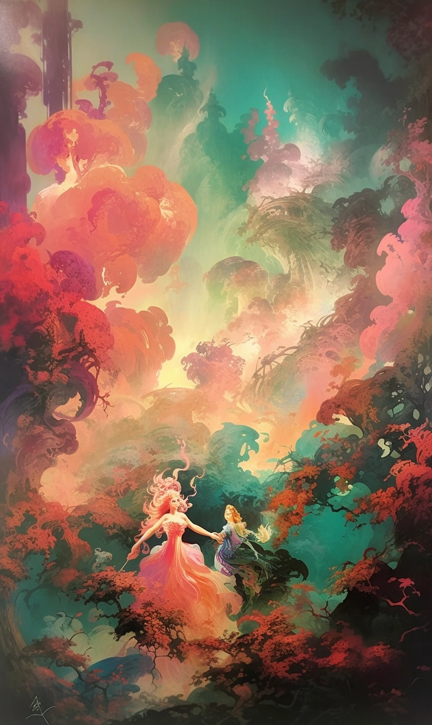 Luminous Neo-Romantic Fairy Lithograph by J Ryan