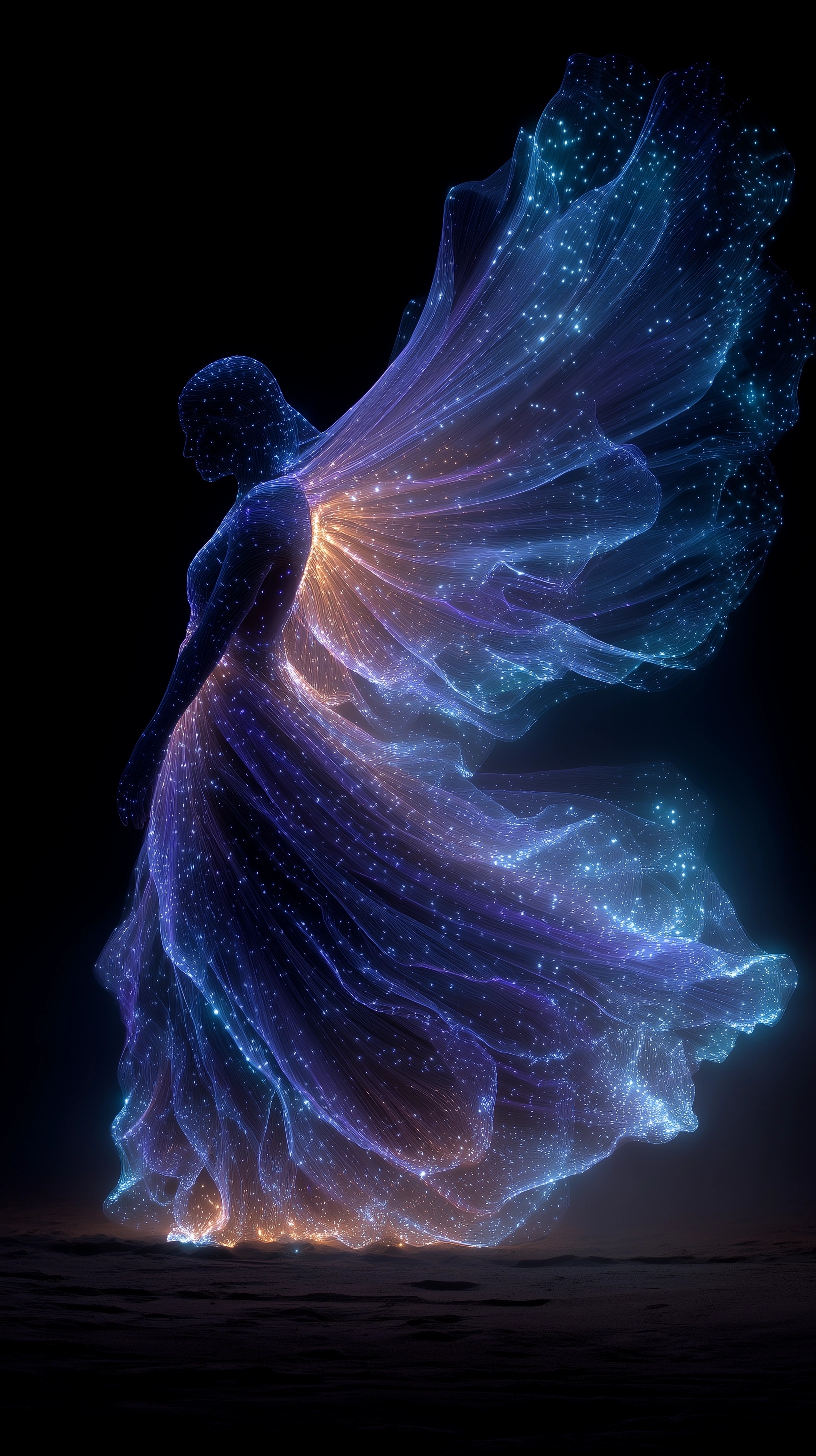 Avant-Garde Light Painting Photography in Medium Format