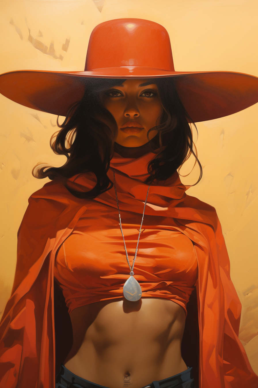 Surreal Woman in Hot Jean Giraud Style - Minimalistic Bracore