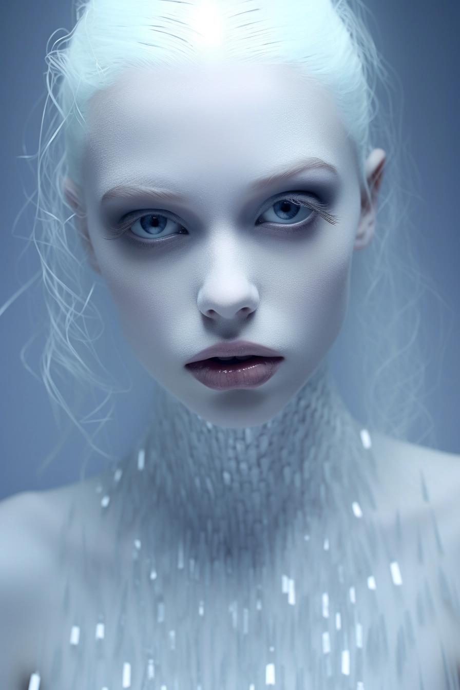 Ethereal Hair: Gothic Futurism Fashion Photography