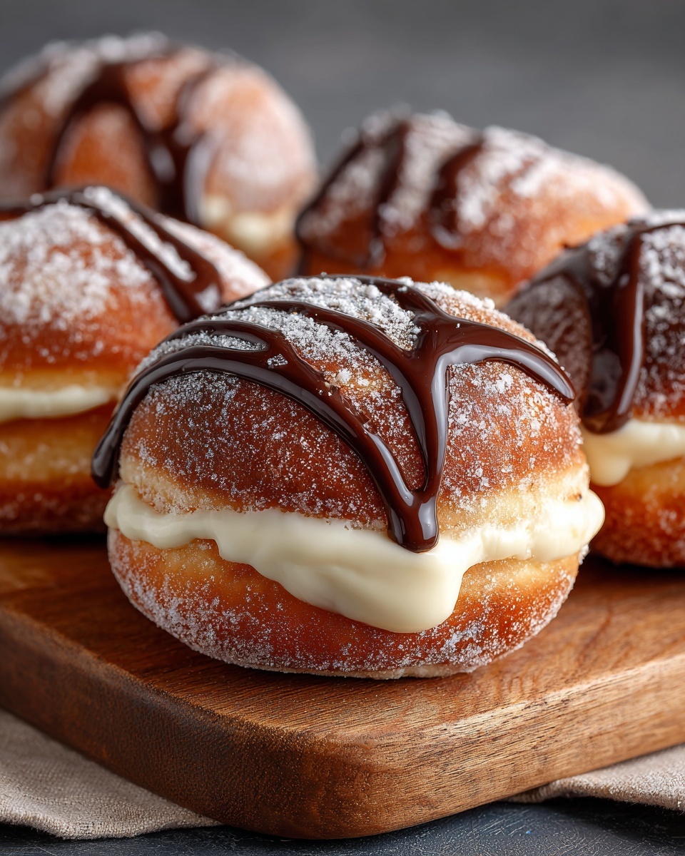 Delicious Cream-Filled Doughnuts Recipe Unveiled
